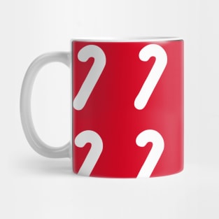 Christmas candy cane red decoration pattern Mug